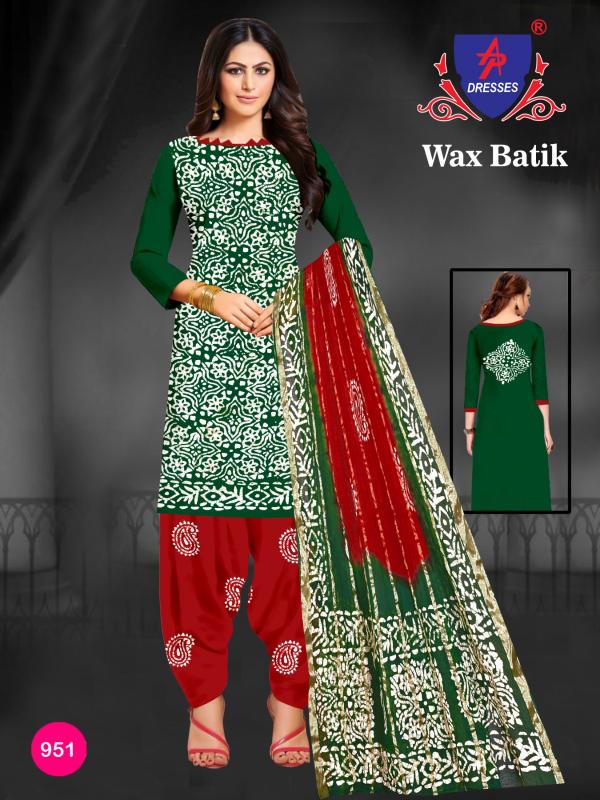 Ap Dresses Wax Batik Vol-9 Cotton Designer Excluisve Dress Material